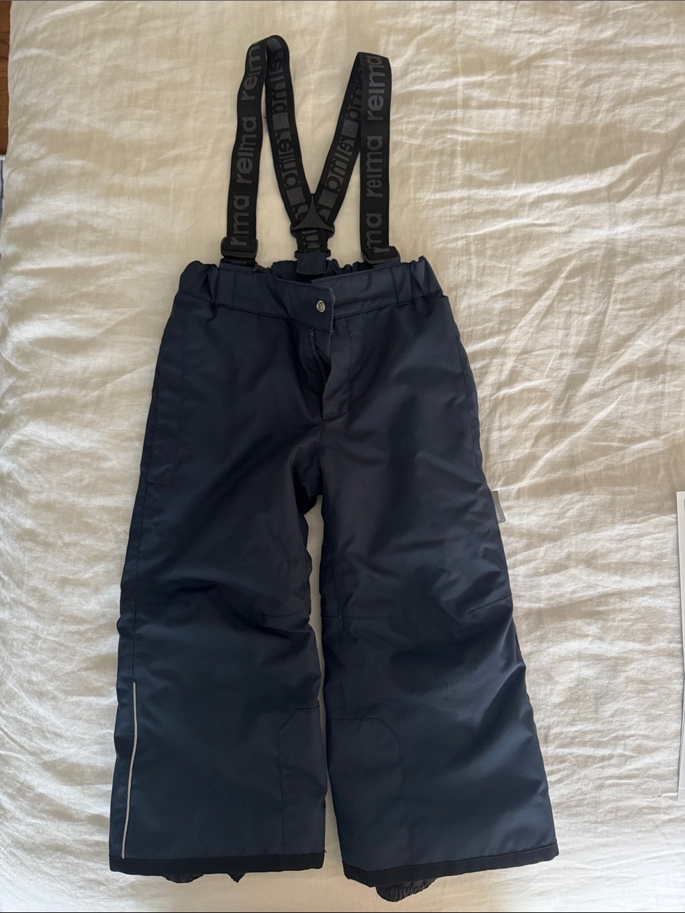 Reima Navy Kids Snow Pants with Removable Suspenders